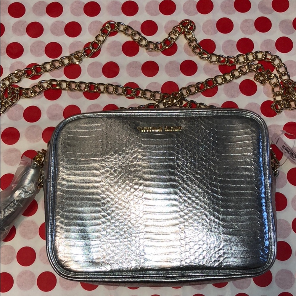 Nwt Victoria’s Secret silver cross body bag